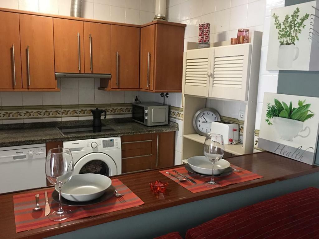 Apartamento Balneario playa Caleta Cadiz Bagian luar foto