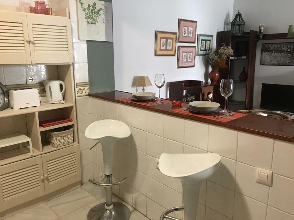 Apartamento Balneario playa Caleta Cadiz Bagian luar foto